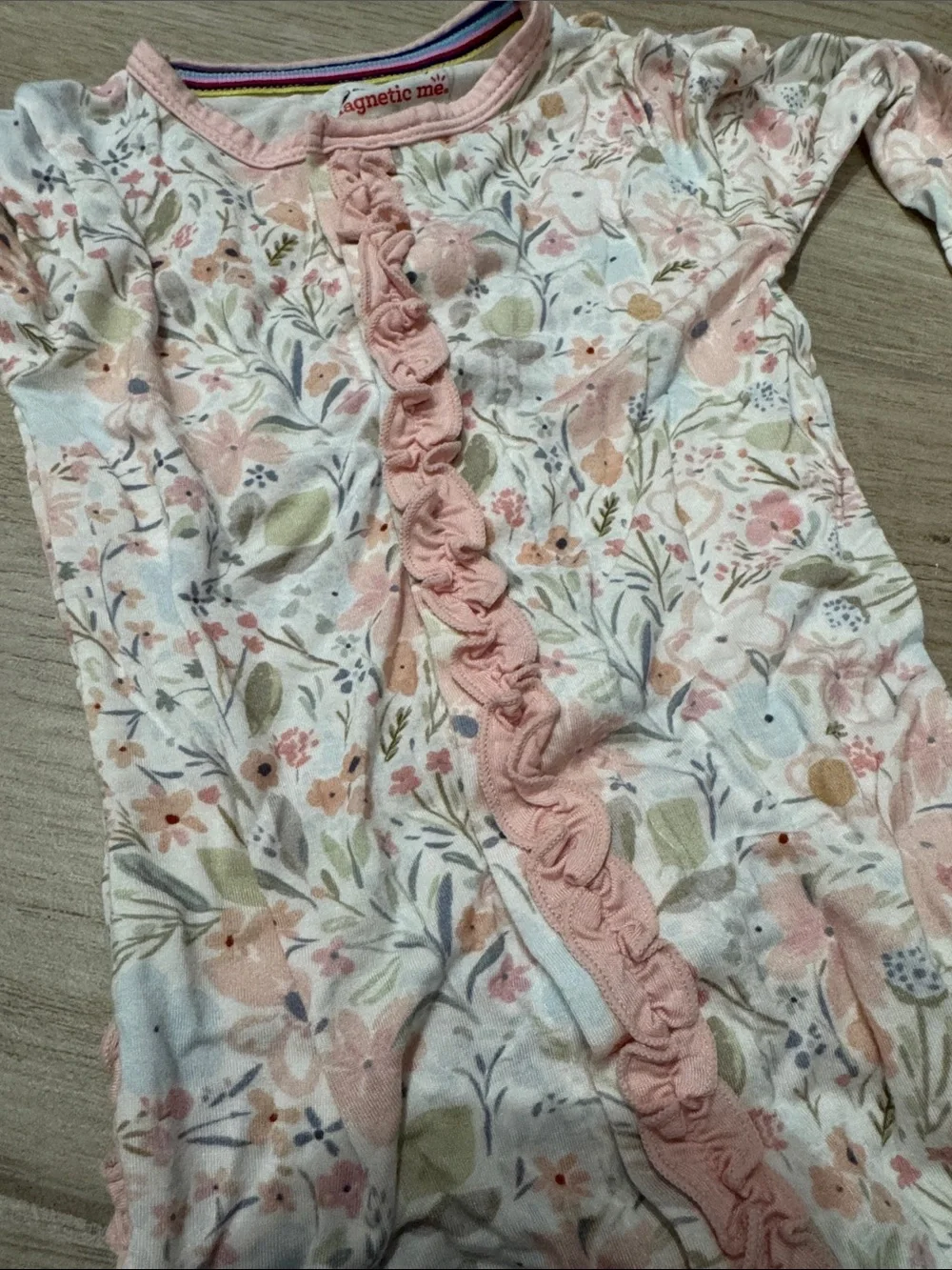 Magnetic Me Charlotte Modal Magnetic Parent Favorite Footie w/Ruffle 9-12 months